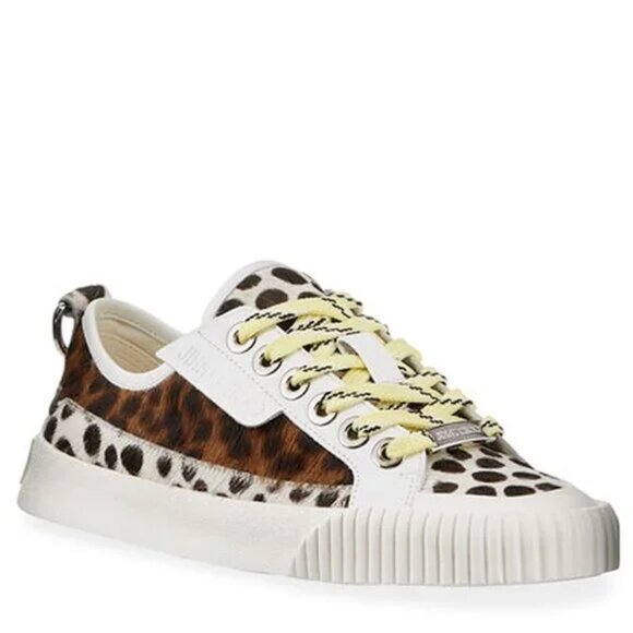Jimmy Choo Impala Animal Print Low-Top Sneakers - Picture 3 of 13